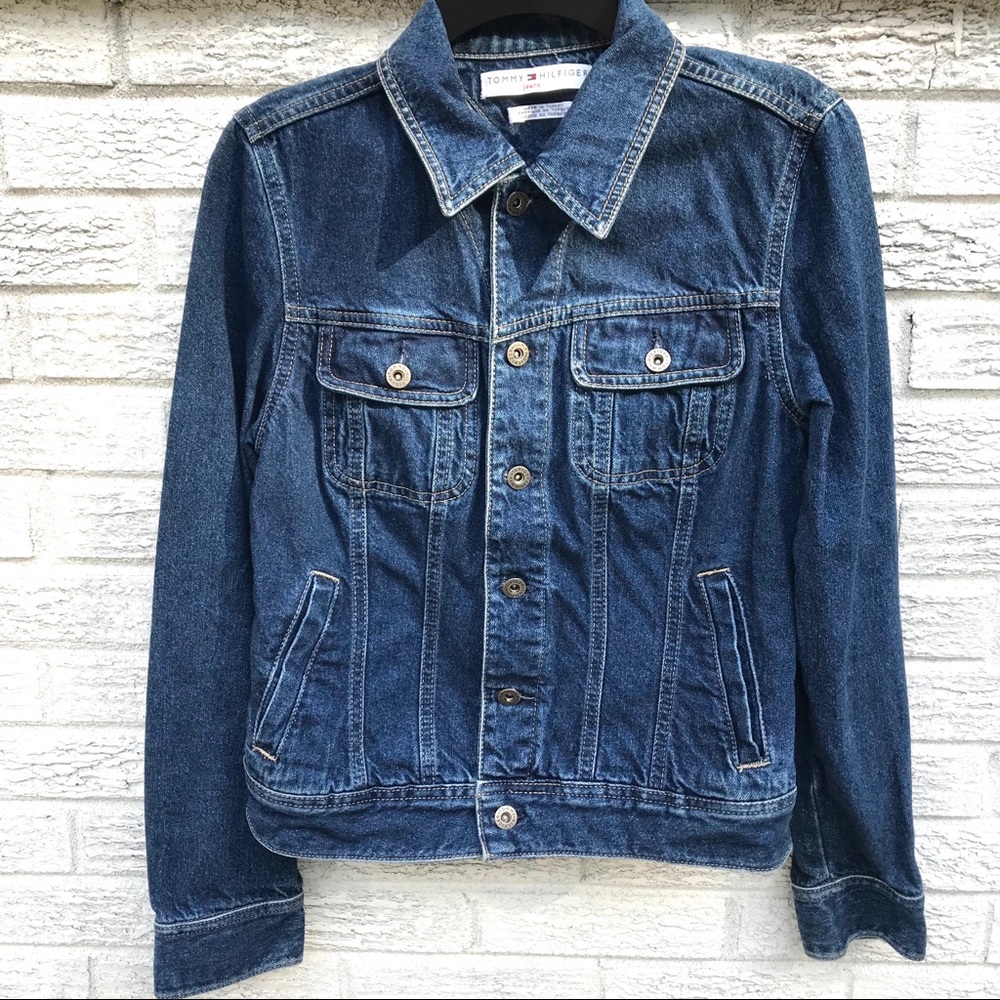 Vintage JEAN JACKET MEDIUM Tommy Hilfiger Classic
